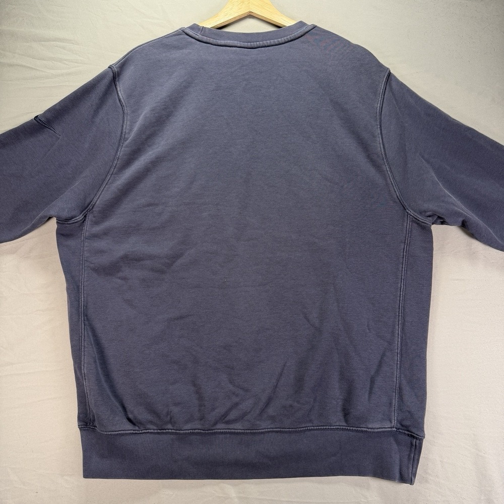 Nine FC Barcelona Sweatshirt Mens Large Blue Crewneck Fleece Soccer Crest - Picture 3 of 10